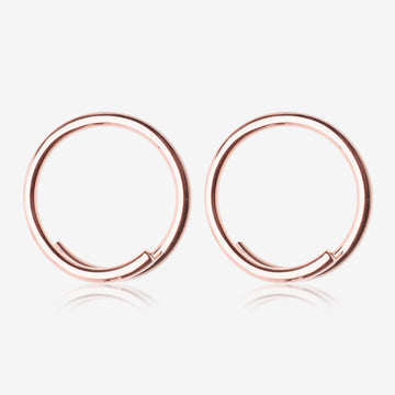 A Pair of Solid Copper Spiral Hoop Ear Weight Hanger